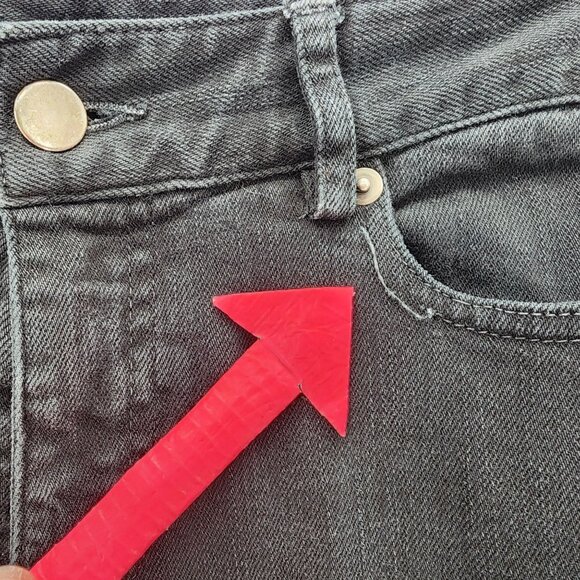 Nili Lotan Womens 2 Jeans 111/88 80 NL Skinny Crop Raw Hem Black Denim Jeans - Picture 7 of 10